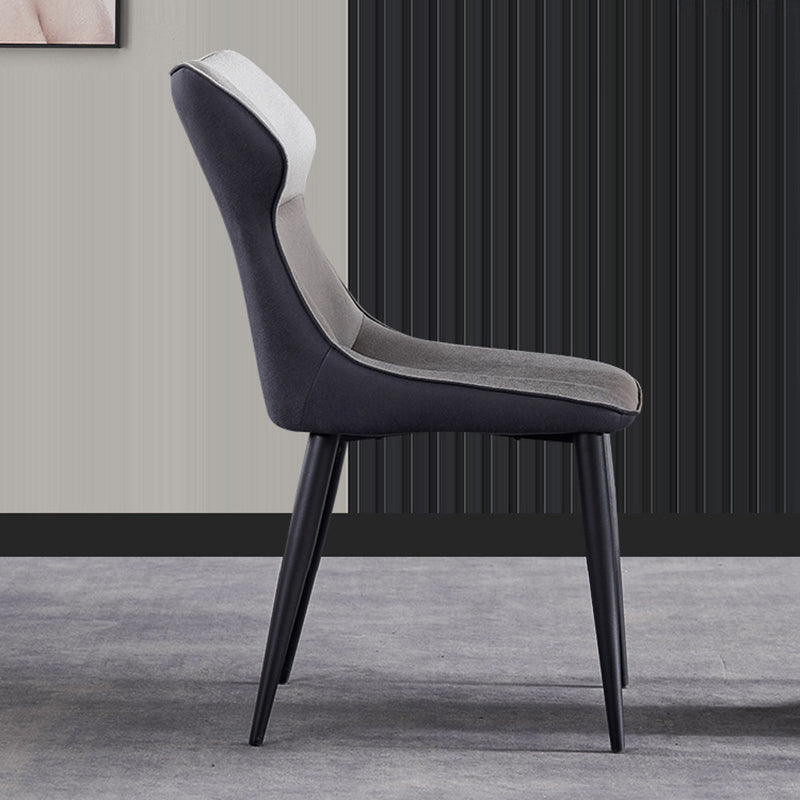 Modern Style Kitchen Dining Side Chair Polyurethane Dining Chair with Carbon Steel Legs