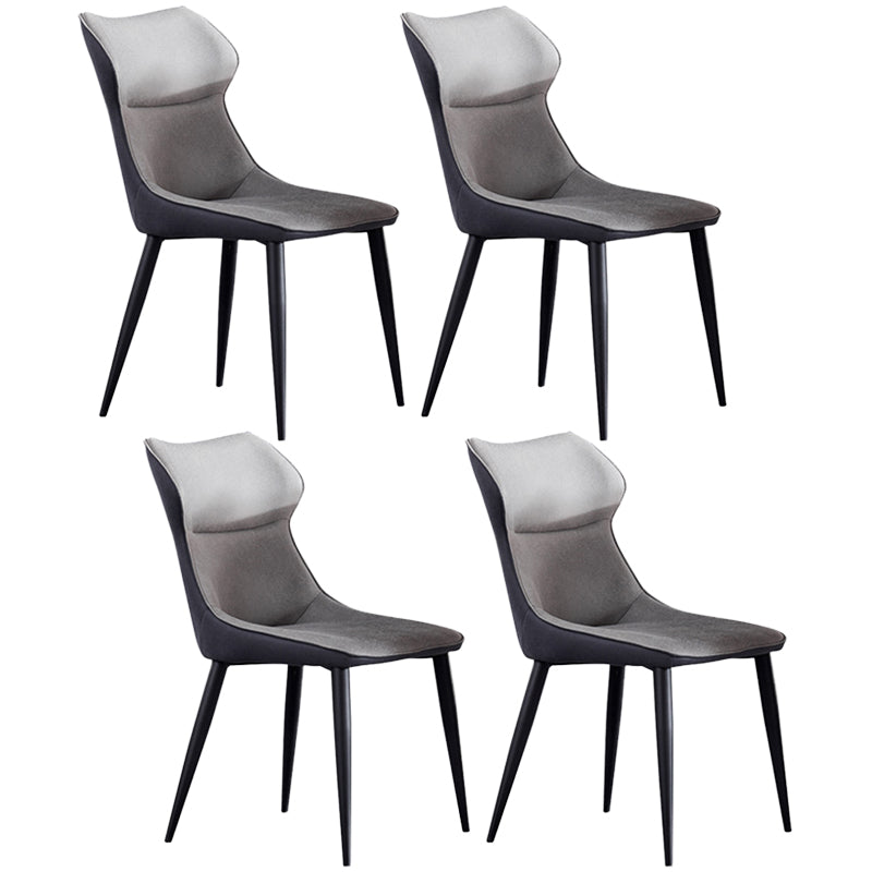 Modern Style Kitchen Dining Side Chair Polyurethane Dining Chair with Carbon Steel Legs