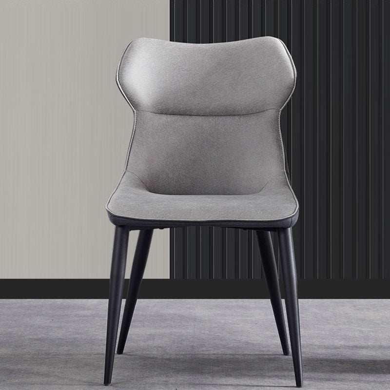Modern Style Kitchen Dining Side Chair Polyurethane Dining Chair with Carbon Steel Legs