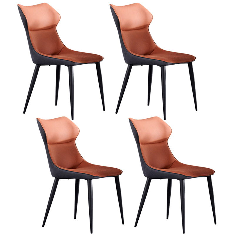 Modern Style Kitchen Dining Side Chair Polyurethane Dining Chair with Carbon Steel Legs