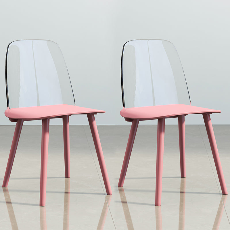 Chaise de salle à manger en plastique de Style nordique, chaises de salle à manger sans accoudoirs pour usage domestique