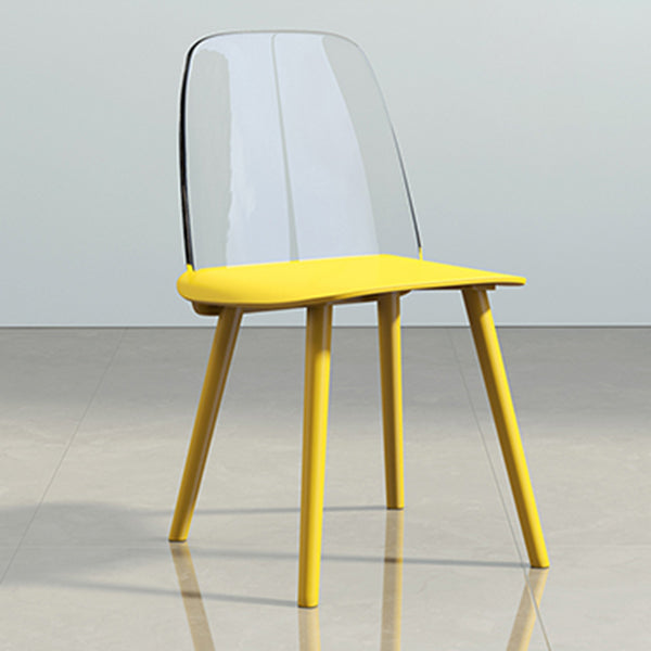 Chaise de salle à manger en plastique de Style nordique, chaises de salle à manger sans accoudoirs pour usage domestique