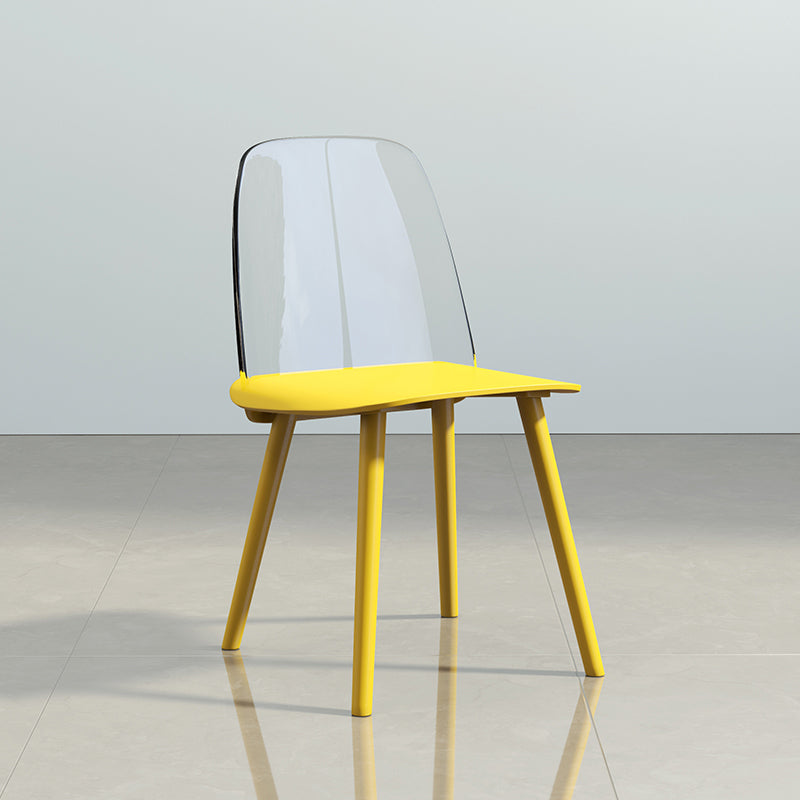 Chaise de salle à manger en plastique de Style nordique, chaises de salle à manger sans accoudoirs pour usage domestique
