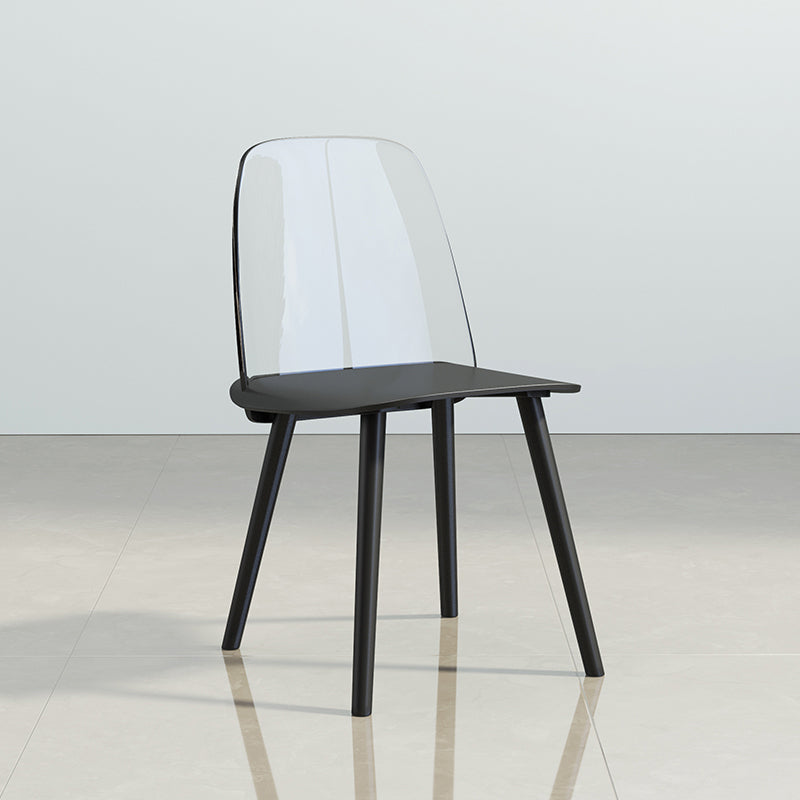 Chaise de salle à manger en plastique de Style nordique, chaises de salle à manger sans accoudoirs pour usage domestique