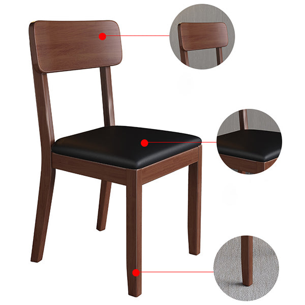 Traditional Dining Chair 16.5'' Wide Open Back Chair with 4 Legs for Home Use