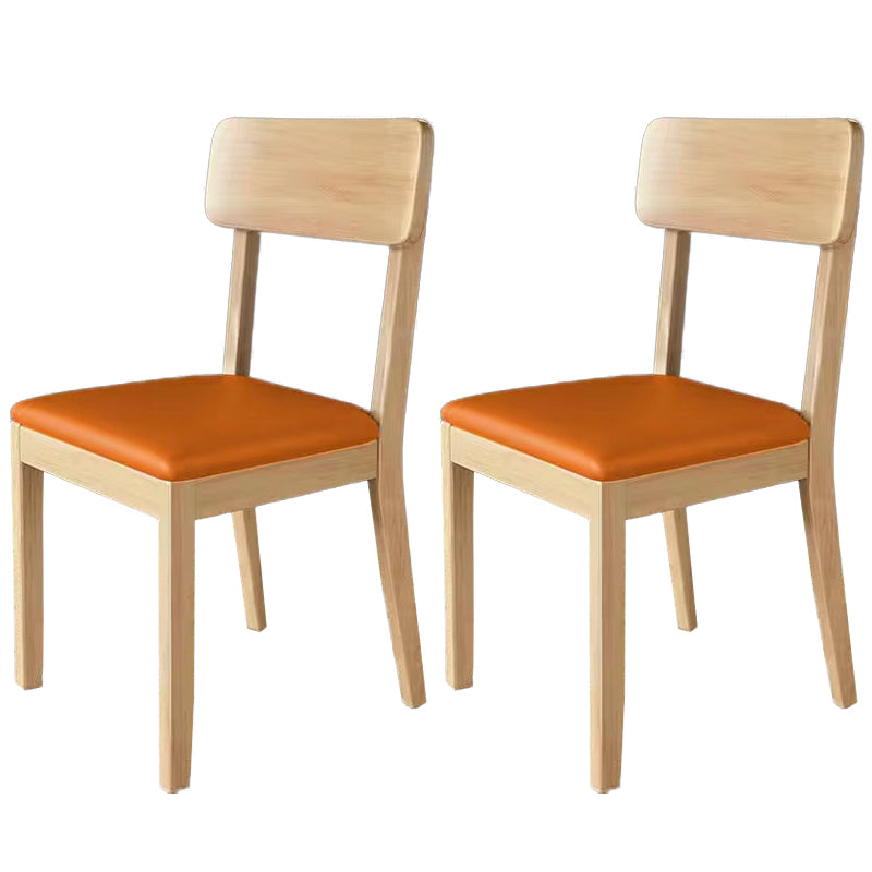 Traditional Dining Chair 16.5'' Wide Open Back Chair with 4 Legs for Home Use