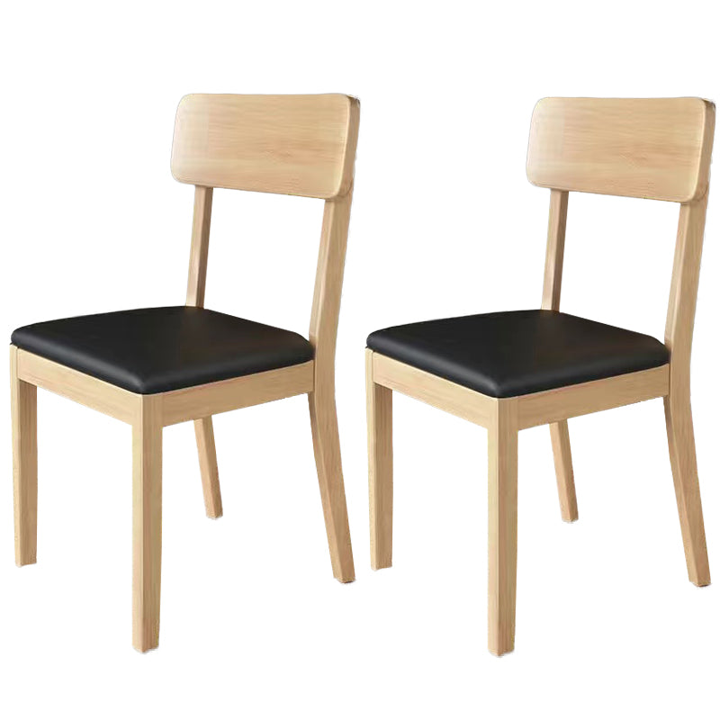 Traditional Dining Chair 16.5'' Wide Open Back Chair with 4 Legs for Home Use