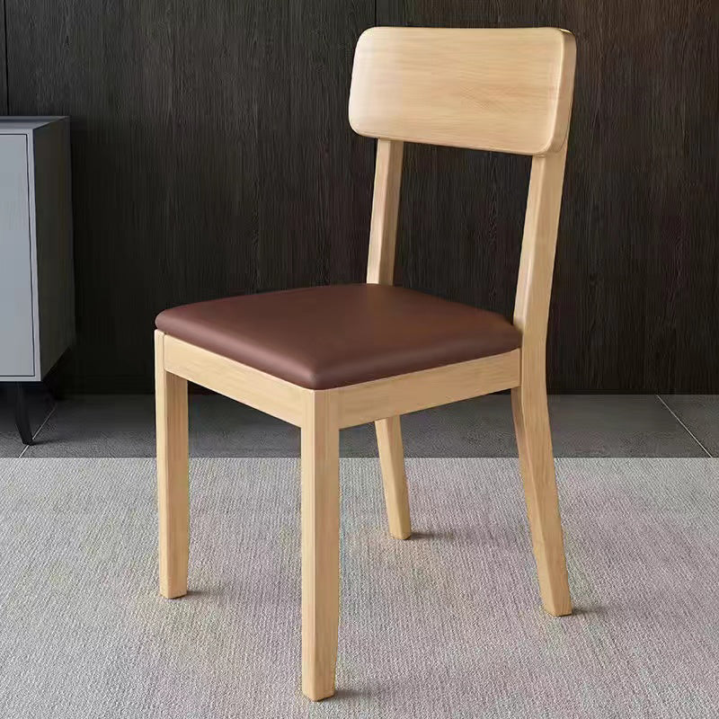 Traditional Dining Chair 16.5'' Wide Open Back Chair with 4 Legs for Home Use