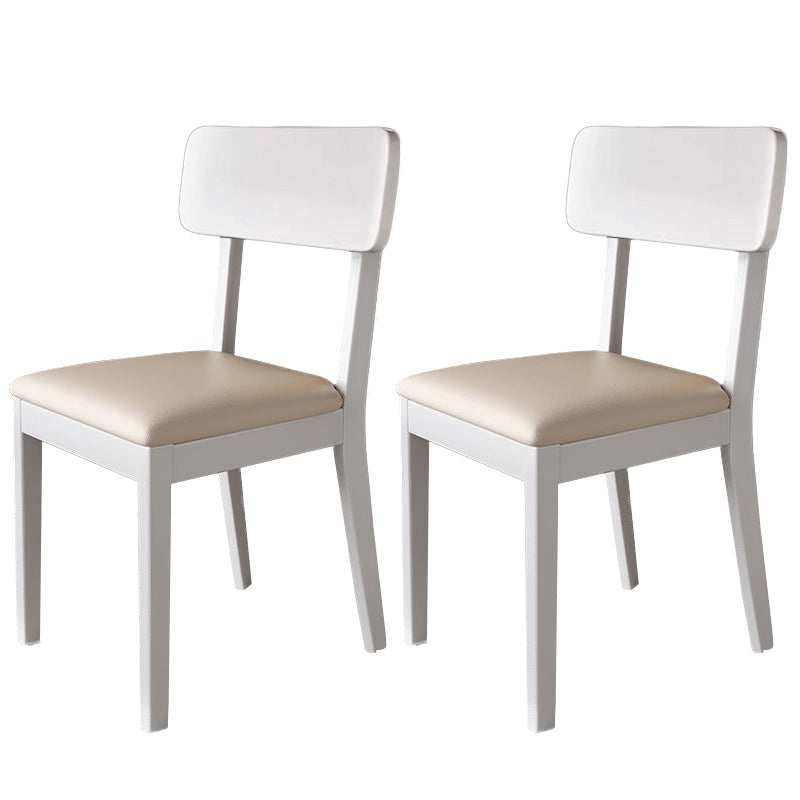 Traditional Dining Chair 16.5'' Wide Open Back Chair with 4 Legs for Home Use