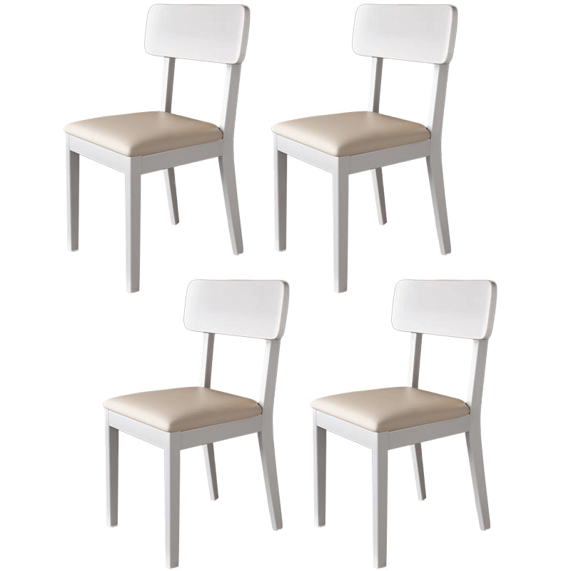 Traditional Dining Chair 16.5'' Wide Open Back Chair with 4 Legs for Home Use