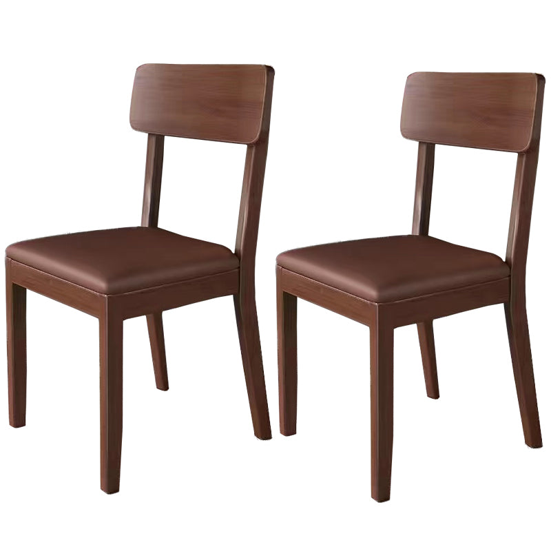 Traditional Dining Chair 16.5'' Wide Open Back Chair with 4 Legs for Home Use