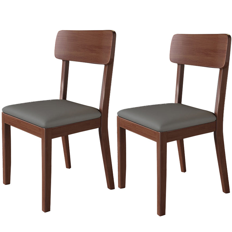 Traditional Dining Chair 16.5'' Wide Open Back Chair with 4 Legs for Home Use