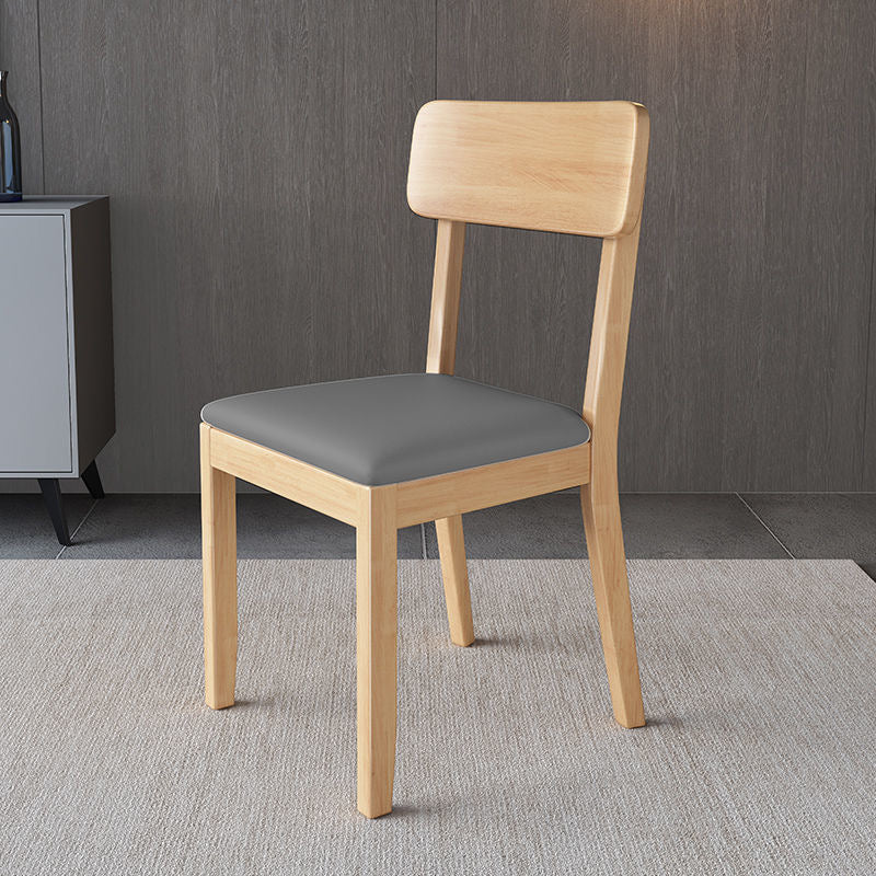 Traditional Dining Chair 16.5'' Wide Open Back Chair with 4 Legs for Home Use
