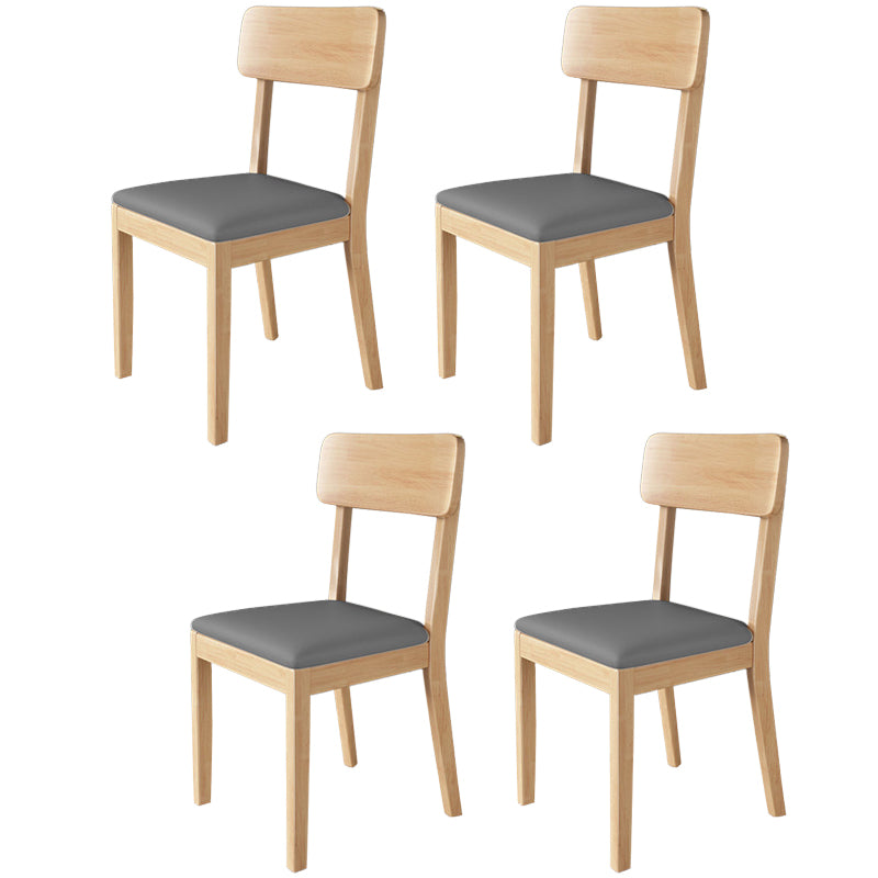 Traditional Dining Chair 16.5'' Wide Open Back Chair with 4 Legs for Home Use