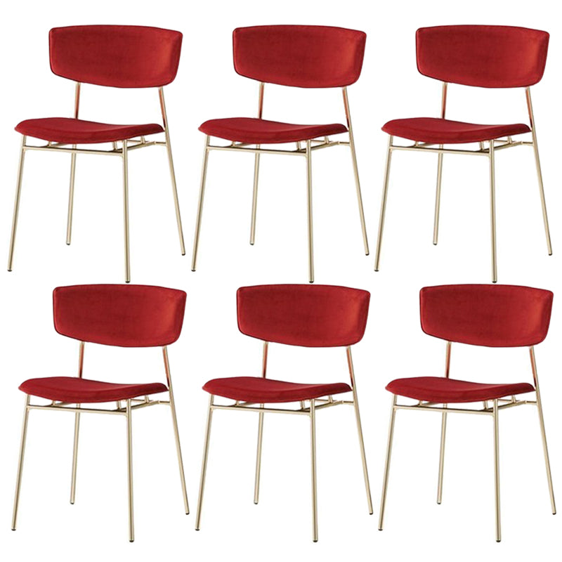 Chaise latérale de restaurant contemporaine en cuir, chaise de salle à manger ouverte de couleur foncée