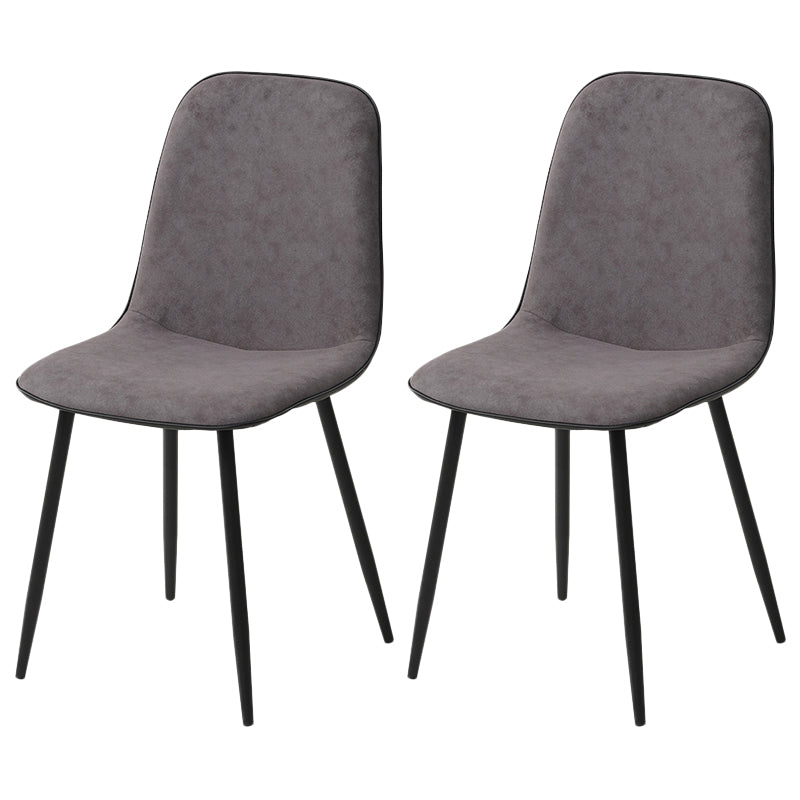 Chaise d'appoint de cuisine scandinave en cuir, finition mate, chaise de salle à manger à dossier solide