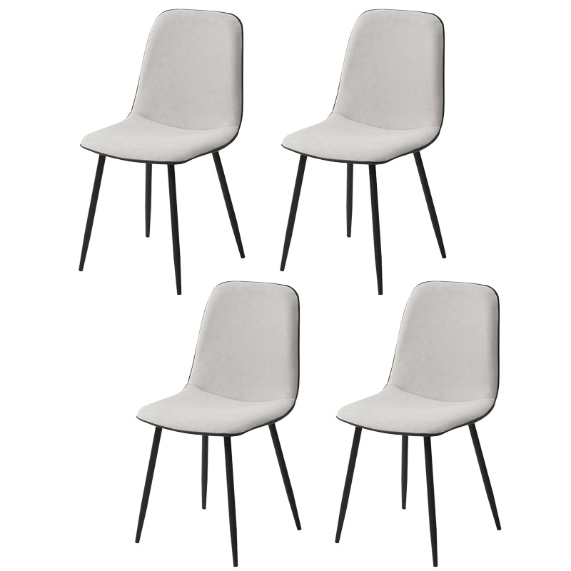 Chaise d'appoint de cuisine scandinave en cuir, finition mate, chaise de salle à manger à dossier solide