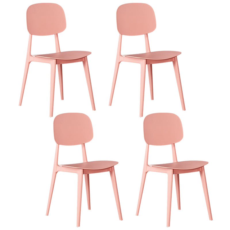 Cuisine moderne dinant la chaise latérale en plastique ouvrant la chaise latérale de salle à manger arrière