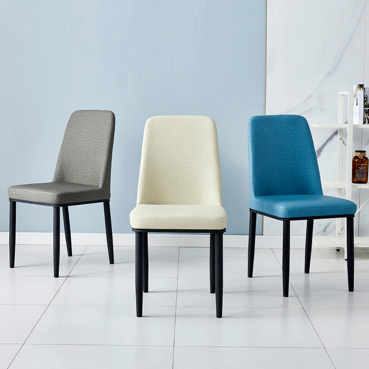 Sedia da casa contemporanea parsons sedia da pranzo in metallo con cuscino