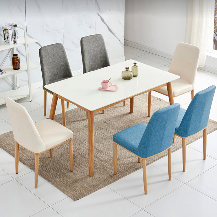 Sedia da casa contemporanea parsons sedia da pranzo in metallo con cuscino