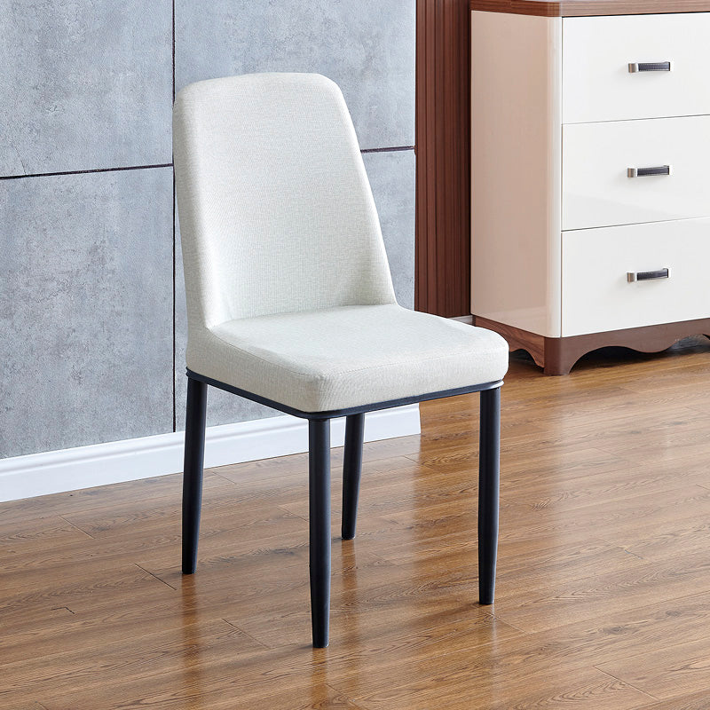 Sedia da casa contemporanea parsons sedia da pranzo in metallo con cuscino