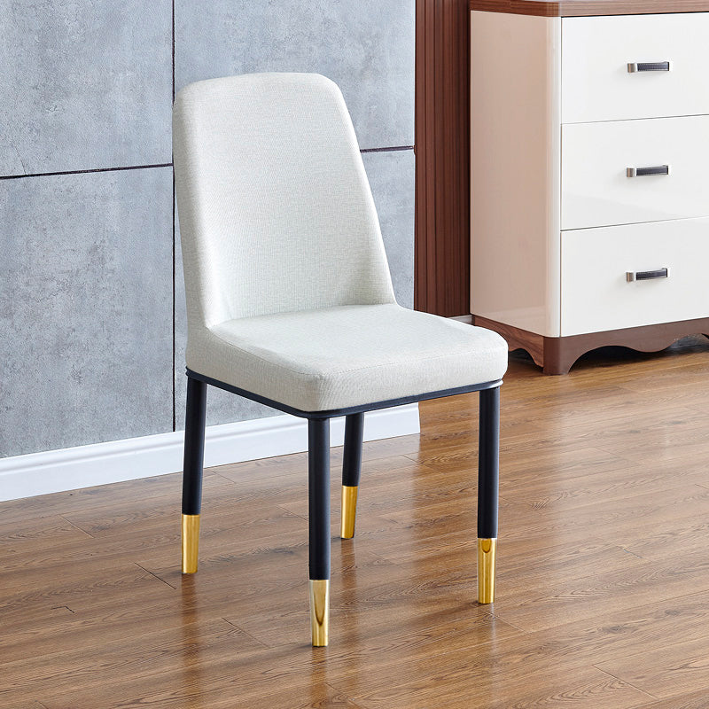 Sedia da casa contemporanea parsons sedia da pranzo in metallo con cuscino