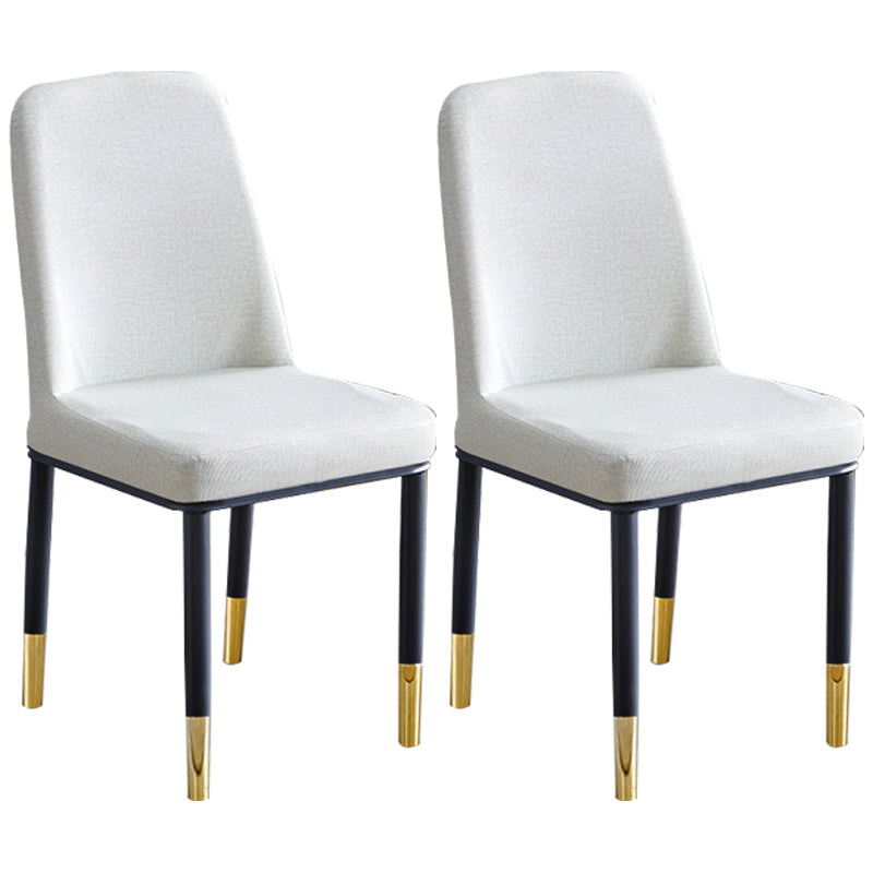 Sedia da casa contemporanea parsons sedia da pranzo in metallo con cuscino