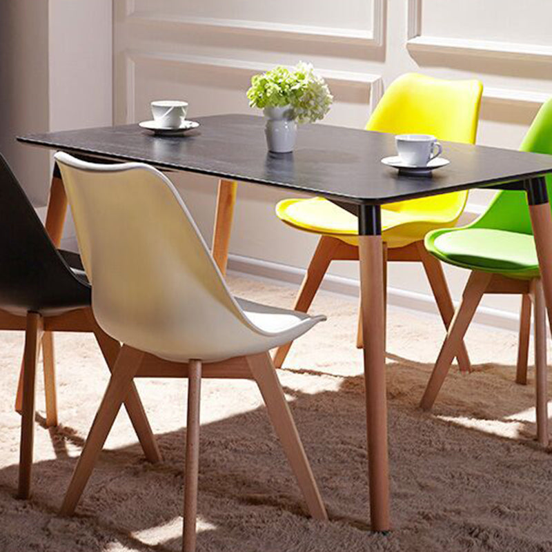 Scandinavian Style Beech Wood Chairs Kitchen Dining Room Solid Side Chair