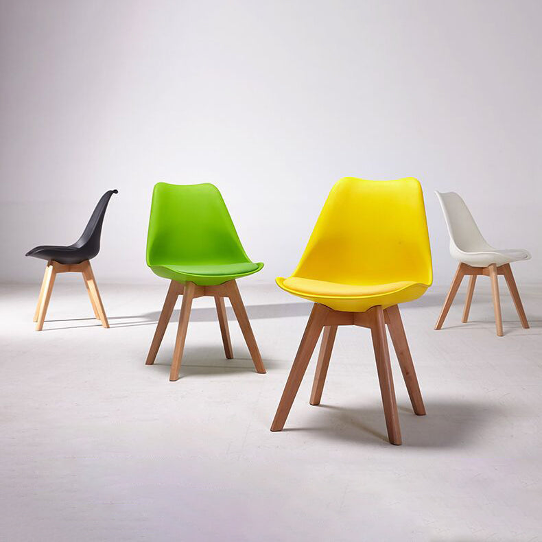 Scandinavian Style Beech Wood Chairs Kitchen Dining Room Solid Side Chair