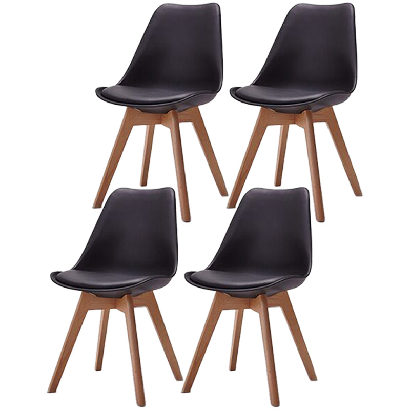 Scandinavian Style Beech Wood Chairs Kitchen Dining Room Solid Side Chair