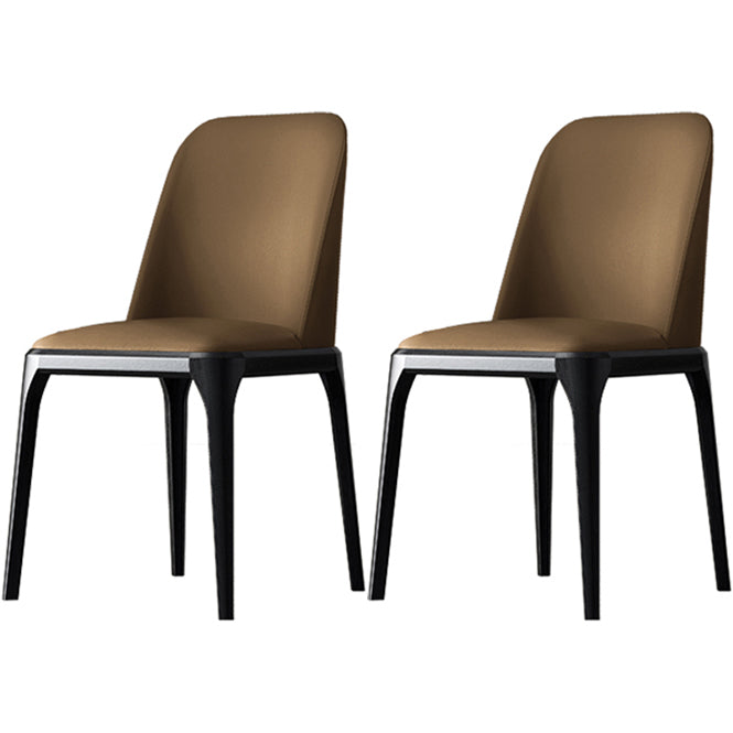 Solid Wood Industrial Dining Room Chair Matte Finish Parsons Dining Chair