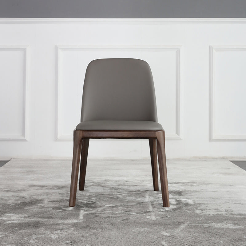 Solid Wood Industrial Dining Room Chair Matte Finish Parsons Dining Chair