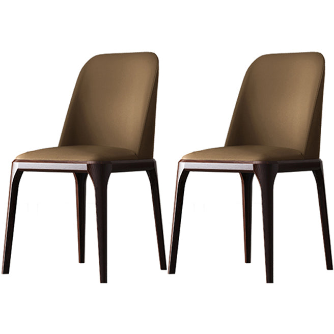 Solid Wood Industrial Dining Room Chair Matte Finish Parsons Dining Chair