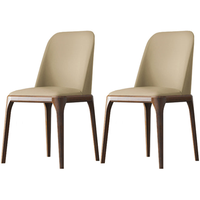 Solid Wood Industrial Dining Room Chair Matte Finish Parsons Dining Chair