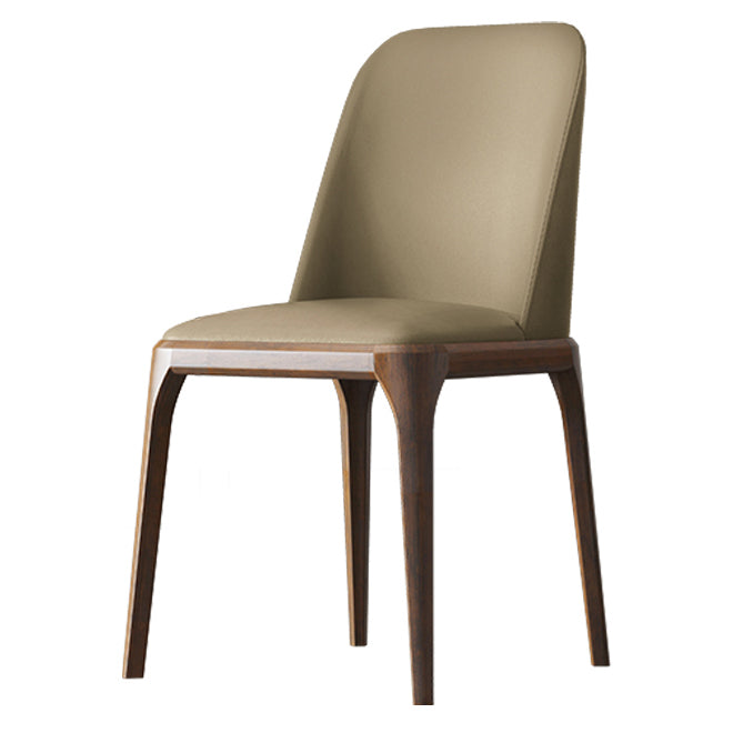 Solid Wood Industrial Dining Room Chair Matte Finish Parsons Dining Chair