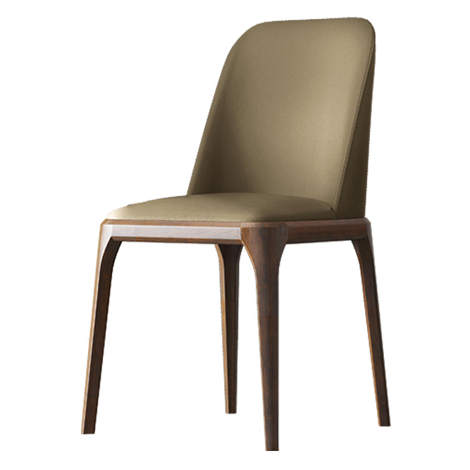 Solid Wood Industrial Dining Room Chair Matte Finish Parsons Dining Chair