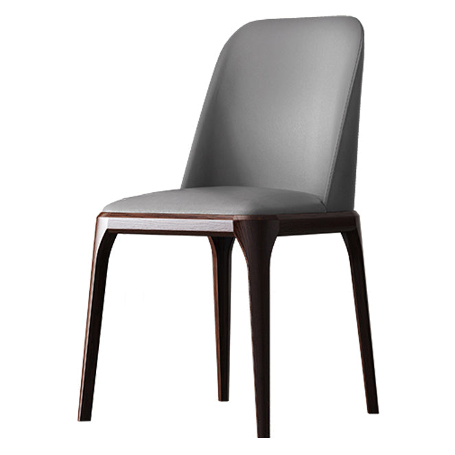 Solid Wood Industrial Dining Room Chair Matte Finish Parsons Dining Chair