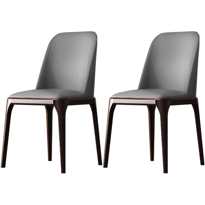 Solid Wood Industrial Dining Room Chair Matte Finish Parsons Dining Chair