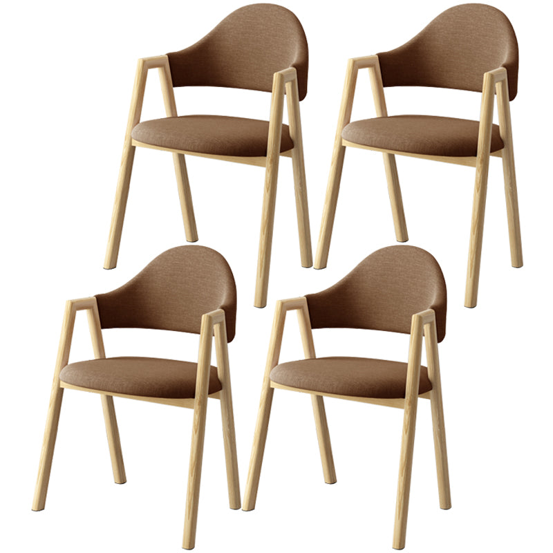 Scandinavian Study Room Metal Arm Chair Colorful Open Dining Chair with Natural Legs