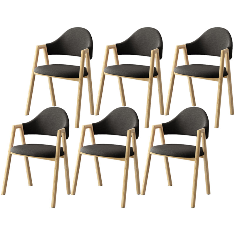 Scandinavian Study Room Metal Arm Chair Colorful Open Dining Chair with Natural Legs