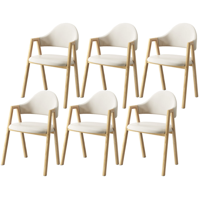 Scandinavian Study Room Metal Arm Chair Colorful Open Dining Chair with Natural Legs
