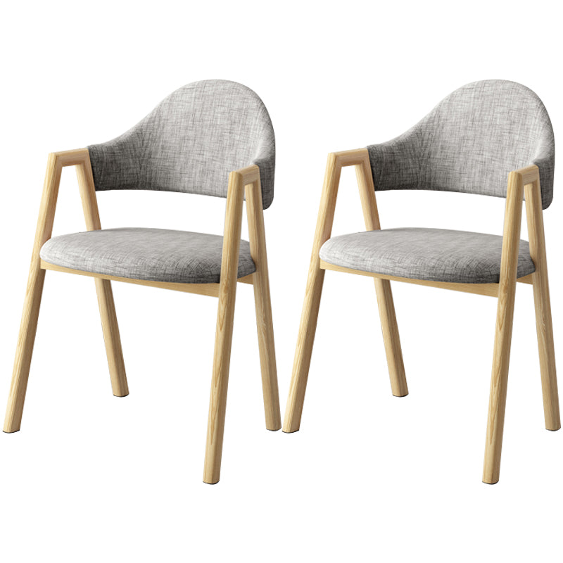 Scandinavian Study Room Metal Arm Chair Colorful Open Dining Chair with Natural Legs