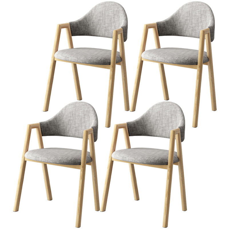 Scandinavian Study Room Metal Arm Chair Colorful Open Dining Chair with Natural Legs