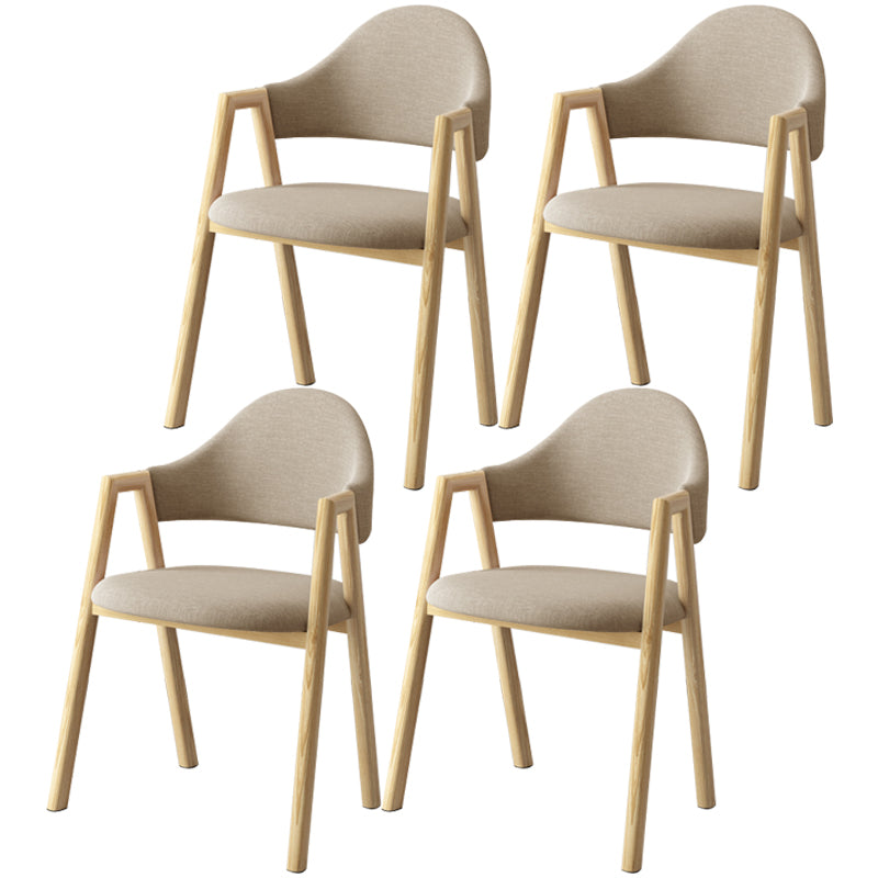 Scandinavian Study Room Metal Arm Chair Colorful Open Dining Chair with Natural Legs