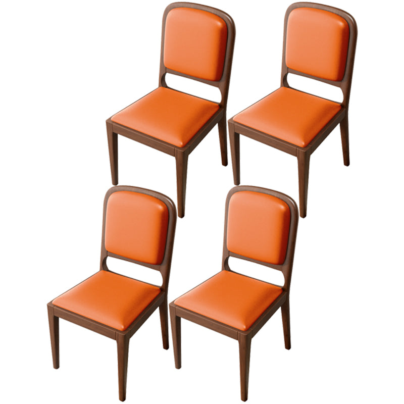 Modern Dining Chair 19'' Wide Open Side Chair with 4 Wood Legs for Home Use