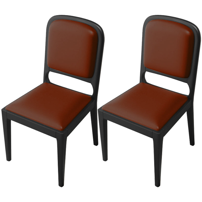 Modern Dining Chair 19'' Wide Open Side Chair with 4 Wood Legs for Home Use