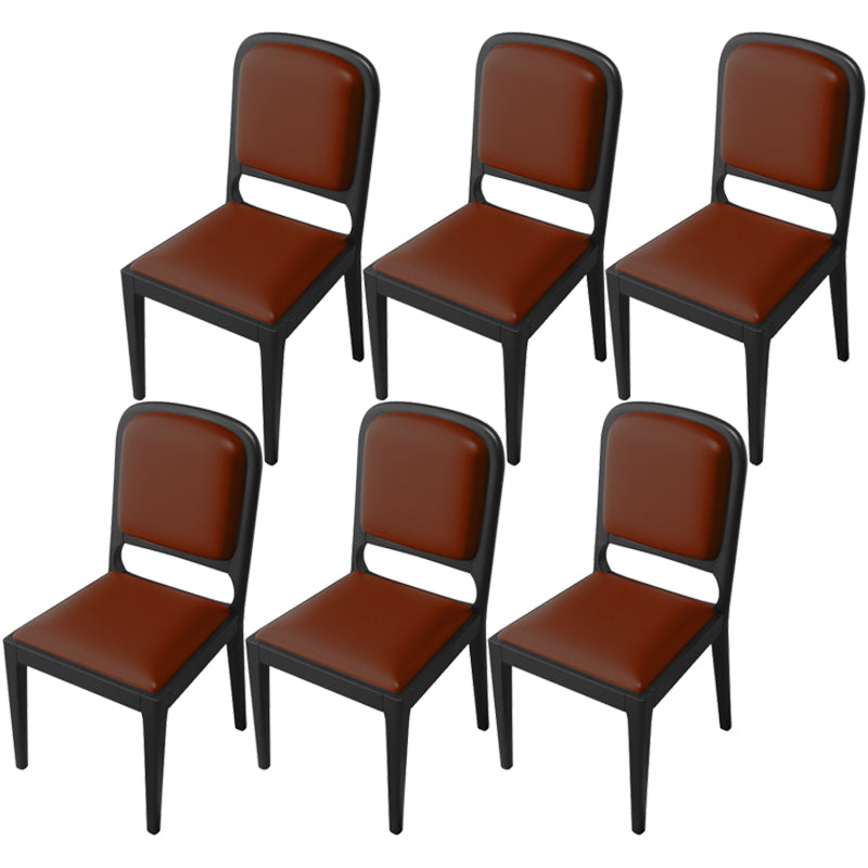 Modern Dining Chair 19'' Wide Open Side Chair with 4 Wood Legs for Home Use