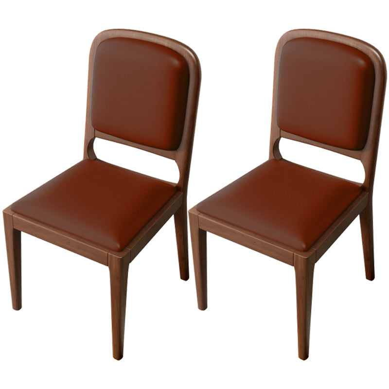 Modern Dining Chair 19'' Wide Open Side Chair with 4 Wood Legs for Home Use