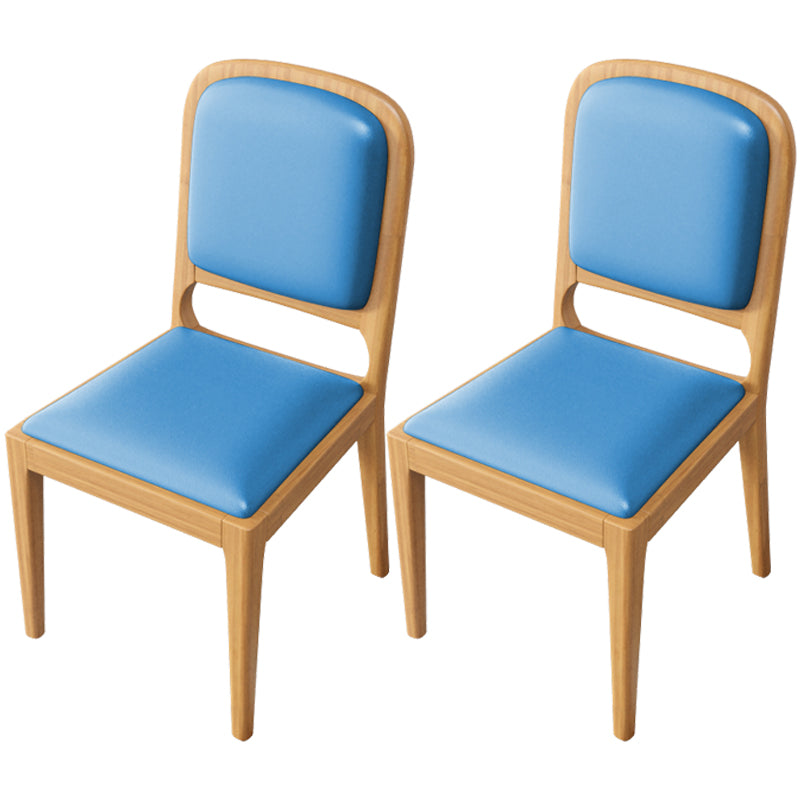 Modern Dining Chair 19'' Wide Open Side Chair with 4 Wood Legs for Home Use
