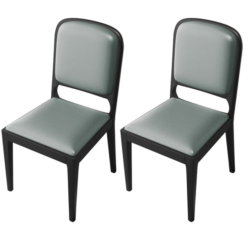 Modern Dining Chair 19'' Wide Open Side Chair with 4 Wood Legs for Home Use